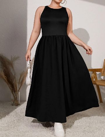 Rochie lunga SHEIN CURVE, negru