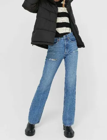 Geaca Stradivarius, negru Negru