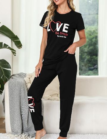 Pijama SHEIN, negru