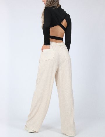 Pantaloni SHEIN, crem