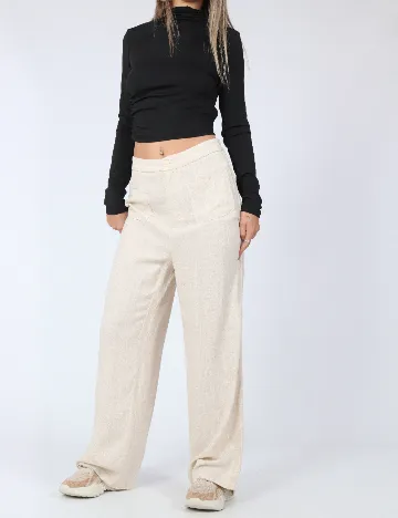 Pantaloni SHEIN, crem Crem