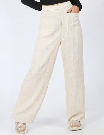 Pantaloni SHEIN, crem Crem