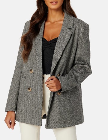 Sacou Oversize Pieces, gri