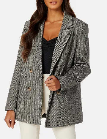 Sacou Oversize Pieces, gri Gri