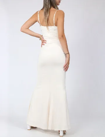Rochie lunga SHEIN, ecru Crem