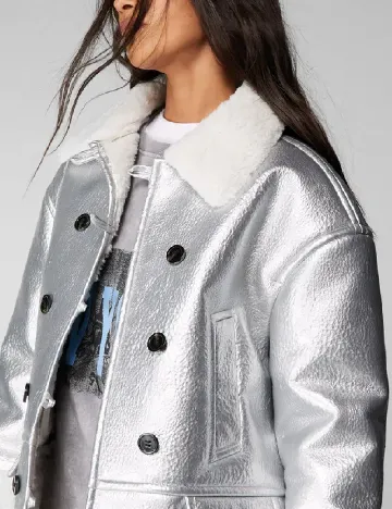 Palton Nasty Gal, gri Gri