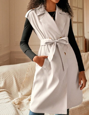 Trench SHEIN, crem