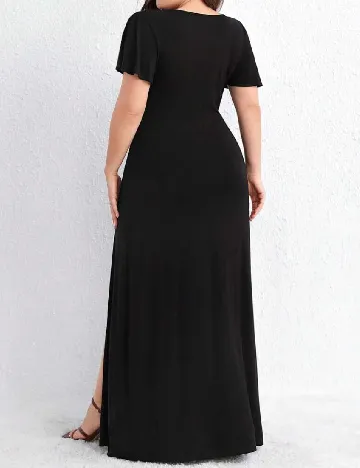 Rochie lunga SHEIN CURVE, negru Negru