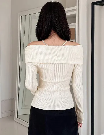 Bluza Dazy, ecru Alb