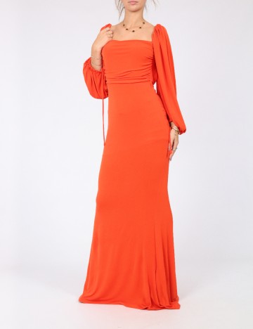 Rochie lunga Love&Lemonade, portocaliu