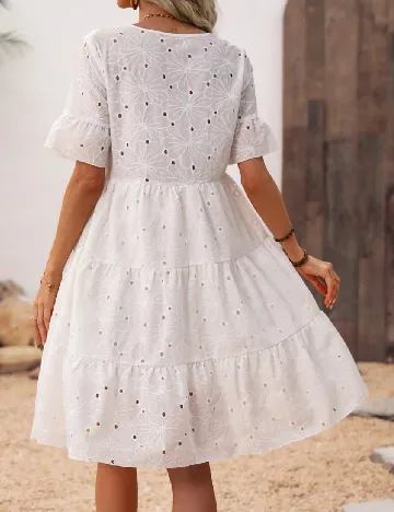 Rochie scurta SHEIN, alb Alb