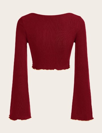Top SHEIN CURVE, rosu