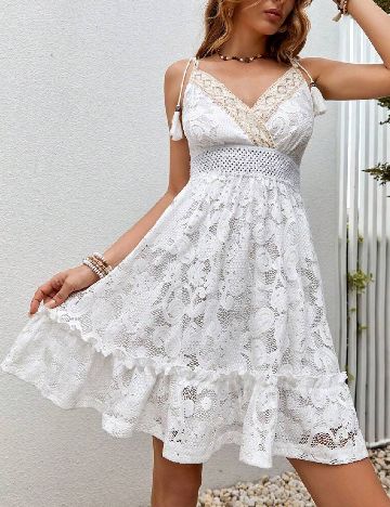 Rochie scurta SHEIN, alb