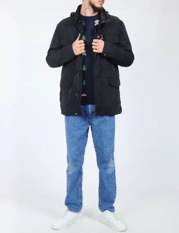 Geaca Reserved, negru Negru