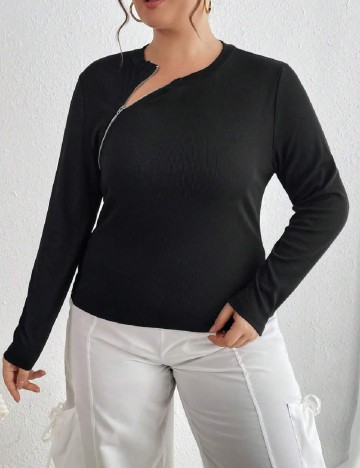Bluza SHEIN CURVE, negru