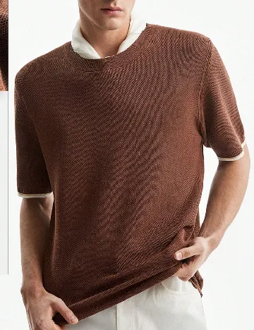 Tricou SHEIN, maro Maro