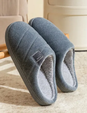 Papuci de Casa SHEIN, gri Gri