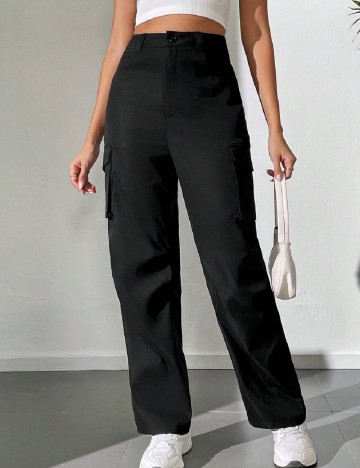 Pantaloni SHEIN, negru