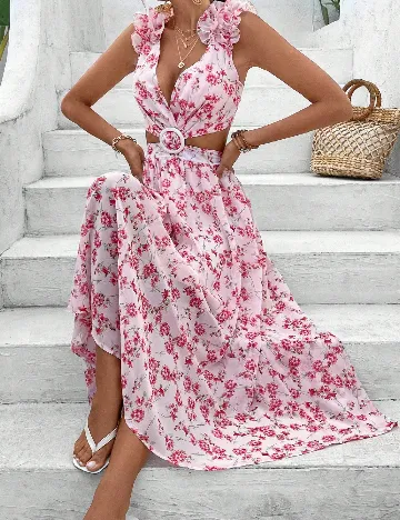Rochie lunga SHEIN, roz Roz