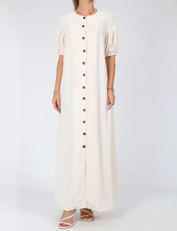 Rochie lunga SHEIN, ecru Alb