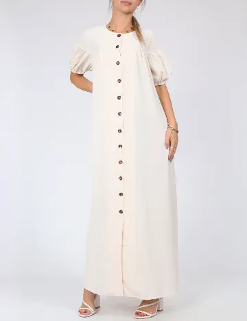 Rochie lunga SHEIN, ecru Alb