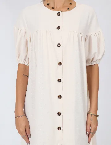 Rochie lunga SHEIN, ecru Alb
