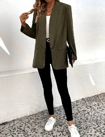 Blazer SHEIN, verde Verde