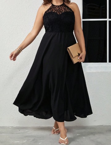 Rochie lunga SHEIN CURVE, negru