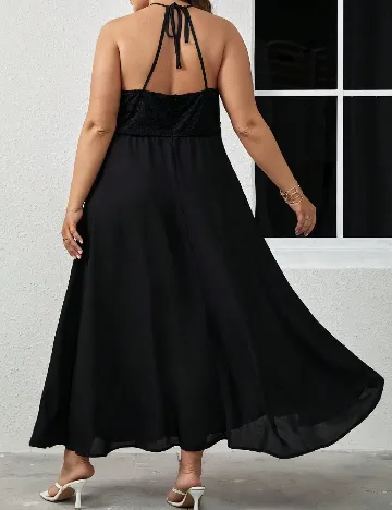 Rochie lunga SHEIN CURVE, negru Negru