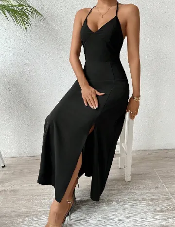 Rochie lunga SHEIN, negru Negru