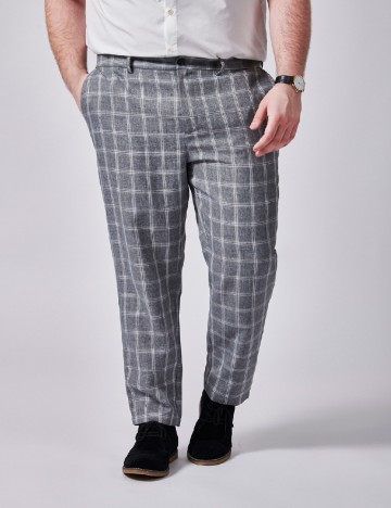 Pantaloni SHEIN Plus Size Men, gri
