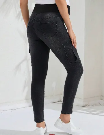 Blugi SHEIN Maternity, negru Negru