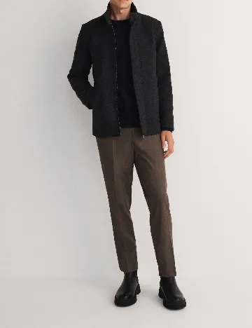 Palton Reserved, negru Negru