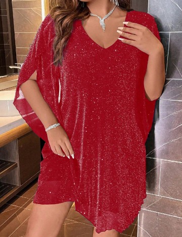 Rochie scurta SHEIN, rosu