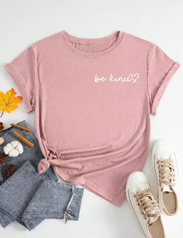 Tricou SHEIN, roz Roz
