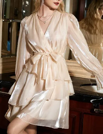 Rochie scurta SHEIN, crem Crem