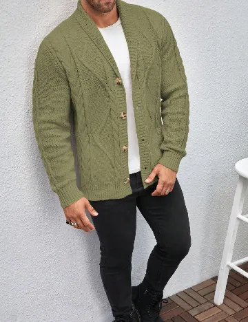 Cardigan SHEIN, verde Verde