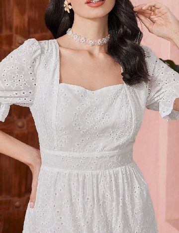 Rochie medie SHEIN, alb