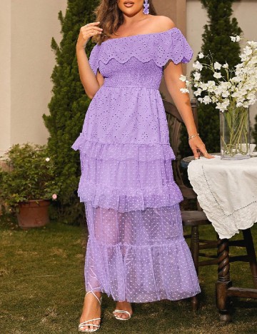 Rochie medie Glamaker, mov