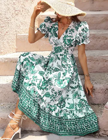 Rochie lunga SHEIN, alb Alb