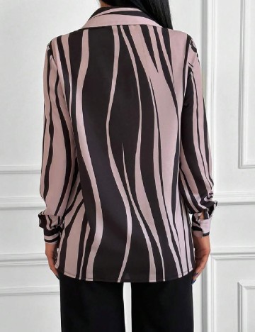 Camasa SHEIN, negru/roz