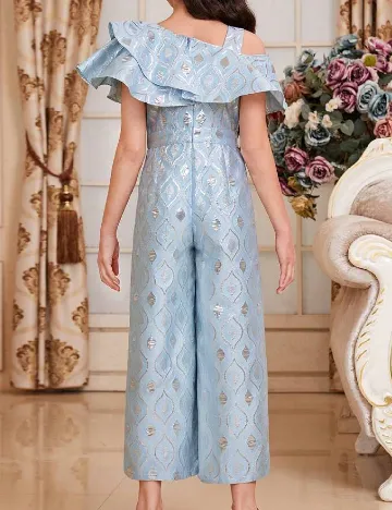 Salopeta Shein Kids, albastru Albastru
