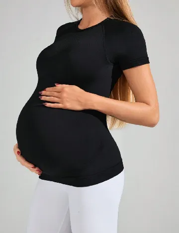 Tricou SHEIN Maternity, negru Negru