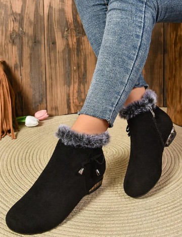 Botine SHEIN, negru