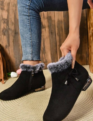 Botine SHEIN, negru