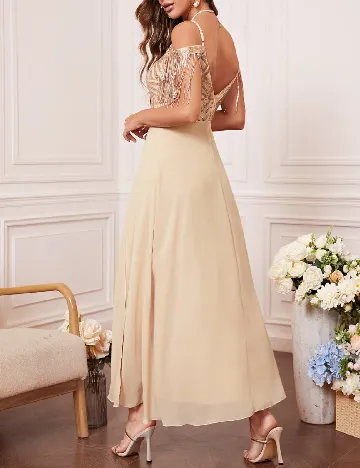 Rochie lunga SHEIN, crem Crem