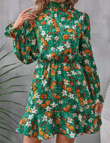 Rochie scurta SHEIN, verde Verde
