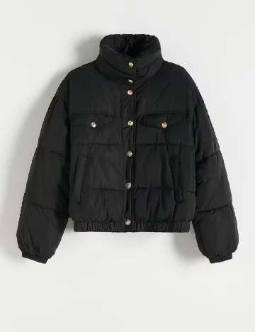 Geaca Reserved, negru Negru
