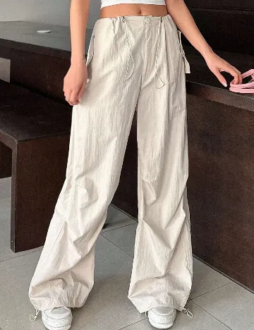 Pantaloni Dazy, crem Crem