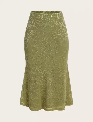 Fusta SHEIN, verde Verde
